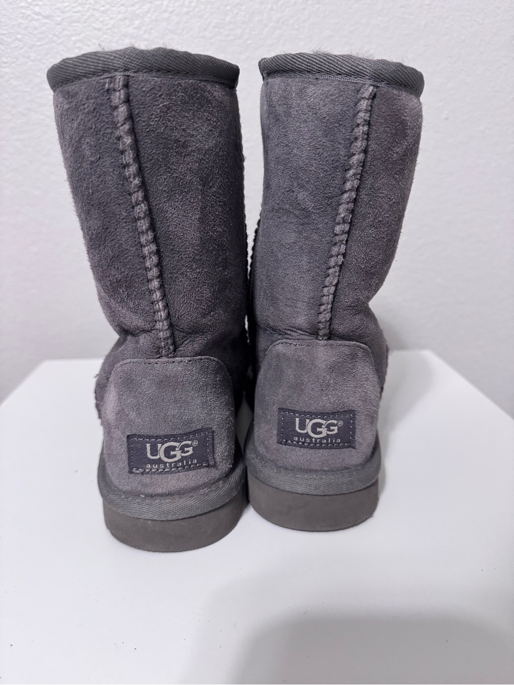 UGG Gray Suede Cozy Boots - Picture 2 of 7